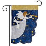 Angel Poly Appl'd Garden Flag -  12.5 x 18 in - double-sided