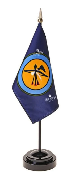 Choctaw Indian Nation Stick Flag - 4 x 6 in (bases sold separately)