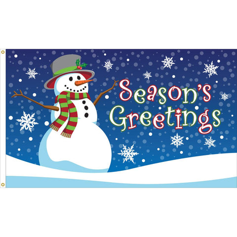 Seasons Greeting Flag - 3 x 5 ft