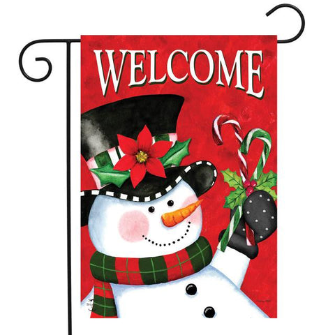 Christmas Snowman-Sm Flag - 12.5 x 18 in