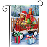 Christmas Wagon Flag - 12.5 x 18 in