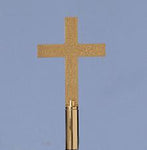 Classic Church Cross - Gold Color Finish - 8 in