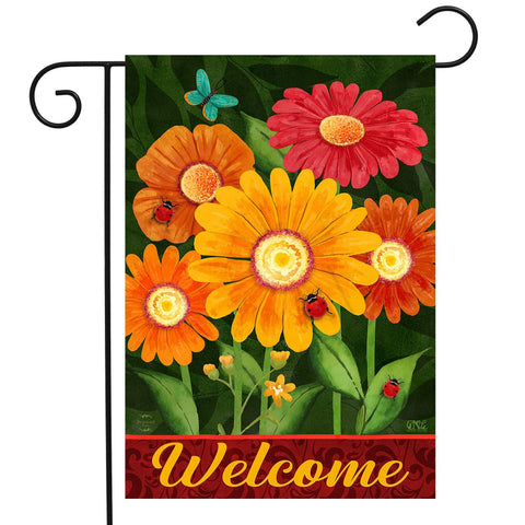 Colorful Daisies Flag - 12.5 x 18 in