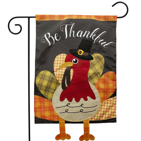 Colorful Turkey Flag - 12.5 X 18 inches - appliqued