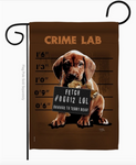 Crime Lab Animals (DOG) Flag - 13 x 18.5 in D/S