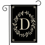 Classic Monogram (D) Flag - 12.5 x 18 in