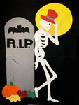 Dem Bones Flag on Black- 3 x 4.5 ft