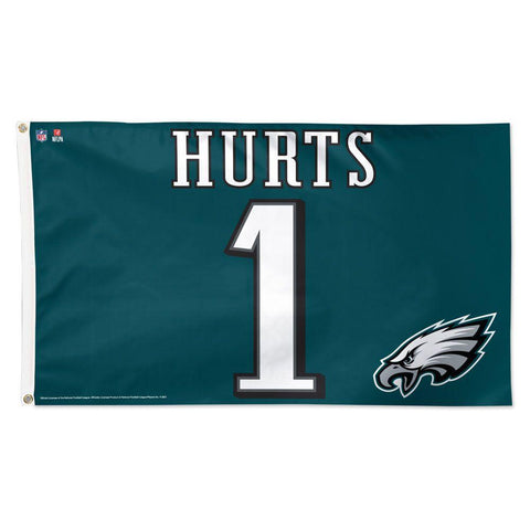 Eagles - 3 x 5 ft Flag - JALEN HURTS #1