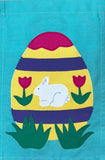 Easter Egg Flag on Mint Green - 12 x 18 in