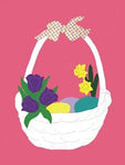 Easter Basket Flag on Pink - 3 x 4.5 ft