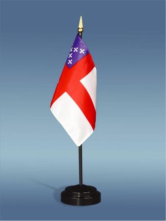 Episcopal Stick Flag - Rayon - 4 x 6 in