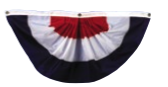 Fan Drape with Stripes