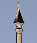 Fancy Gold Color Spear - Round - 8 in