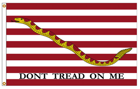 First Navy Jack Flag - Nylon with Grommets - 3 x 5 ft