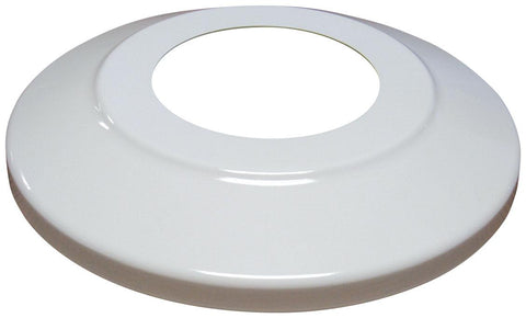 Flash Collar - aluminum - white - 12 inch diameter with 4 in opening
