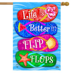 Better in Flip Flops Flag - 28 x 40 in
