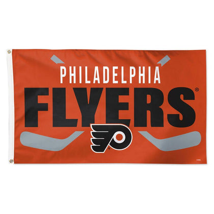 Flyers Stick Flag - 3 x 5 ft Poly Deluxe