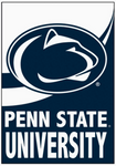 Penn State Burlap Flag - double-sided - 12.5 x 18 in