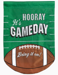 Football Game Day Flag - 28 x 40 in - appliqued - double-sided