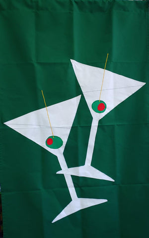 Martini Glass Flag on Hunter - 3 x 4.5 ft