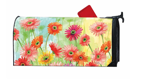 Gerbera Daisies MailWraps® Mailbox Cover