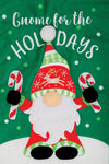 Gnome Holiday Poly Sewn Flag - 12 x 18 in