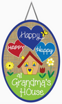 Grandma's House Door Hanger - 13.5 X 18.5 in Burlap