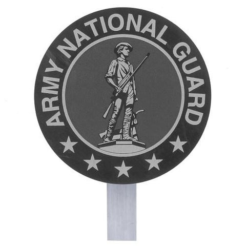 Grave Marker - Nat'l Guard - Aluminum with Vinyl