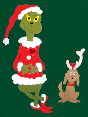 Grinch & Max Flag on Hunter - 3 x 4.5 ft