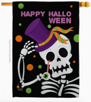 Halloween Falltime Flag - double-sided - 28 x 40 in