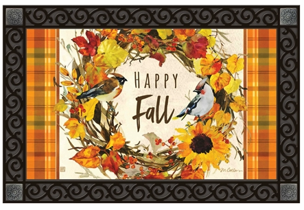 Happy Fall Wreath MatMate® - 18 x 30 in