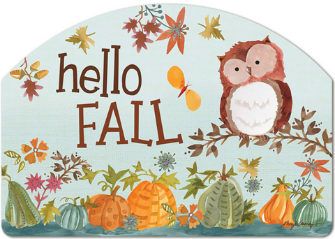 Hello Fall Owl YardDesign® - 14 x 10 in