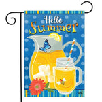 Hello Summer Lemonade Flag - 12.5 x 18 in