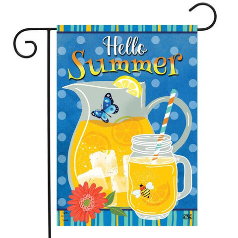 Hello Summer Lemonade Flag - 12.5 x 18 in