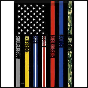 Heroes Flag - 12.5 x 18 in - double-sided