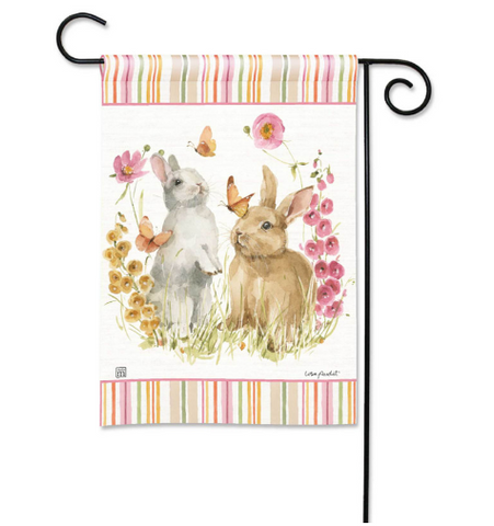 Hop on Spring BreezeArt® Flag - 12.5 x 18 in