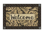 Leafy Scroll Welcome MatMate® - 18 x 30 in