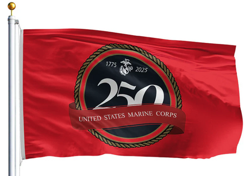 Marine Corp 250 Anniversary - Nylon - 3 x 5 ft