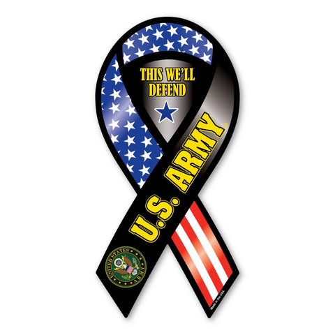 Magnet - US Army - ribbon