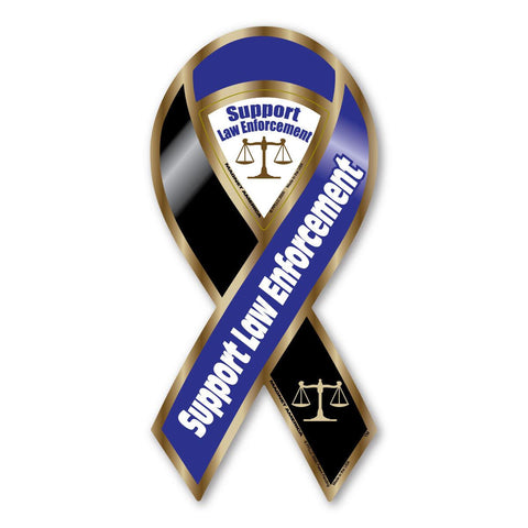 Magnet-Support Law Enforcement - ribbon