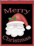 Merry Christmas Santa Flag - double-sided - 28 x 40 in