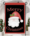 Merry Christmas Santa Flag - 12 x 18 in double-sided