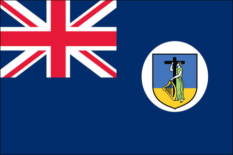 Montserrat Flag - Nylon with Grommets - 3 x 5 ft
