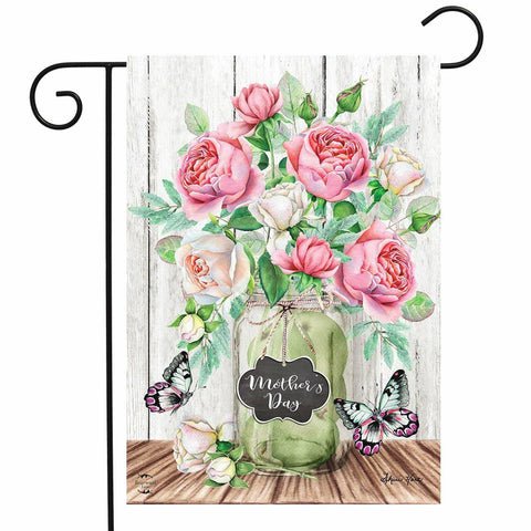 Mother's Day Roses Flag - 12.5 x 18 in