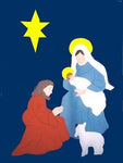 Nativity Flag on Navy - 3 x 4.5 ft