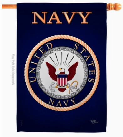 Navy Flag - 28 X 40" double -sided