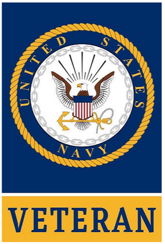 Navy Veteran Flag - 12 x 18 in