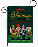 Nutcrackers Garden Flag -  12.5 x 18 in - double-sided