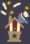 Patriotic Birdhouse Flag