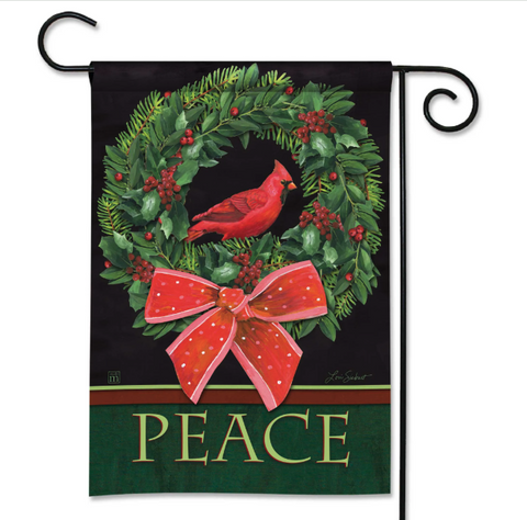 Peace Cardinal BreezeArt® Flag - 12.5 x 18 in
